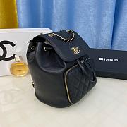 Chanel Fine Grain Embossed Calf Leather Backpack- 24x21x16cm - 2