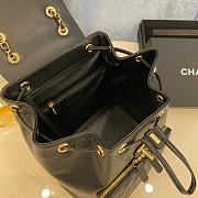Chanel Fine Grain Embossed Calf Leather Backpack- 24x21x16cm - 3