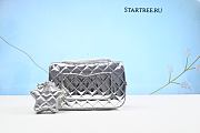 Chanel Small Flap Bag In Shiny Silver-23cm - 2