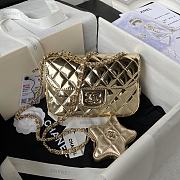 Chanel Small Flap Bag In Shiny Gold-23cm - 1