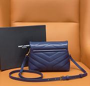 YSL | Toy LOULOU Dark Blue - 467072 - 20 x 14 x 7 cm - 4