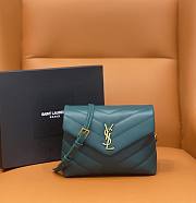 YSL | Toy LOULOU Sea Turquoise - 467072 - 20 x 14 x 7 cm - 1
