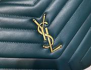 YSL| Loulou Chain Sea TurquoiseShoulder Bag Golden - 30x10x22cm - 2