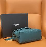 YSL SAINT LAURENT Loulou Small quilted leather shoulder bag Sea Turquoise - 4