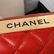 CHANEL BAG SMALL TRENDY CC IN RED-20cm - 3