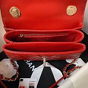 CHANEL BAG SMALL TRENDY CC IN RED-20cm - 4