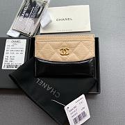 Chanel Card holder Black and Cream - 4