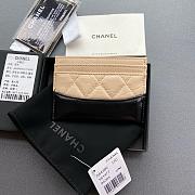 Chanel Card holder Black and Cream - 5