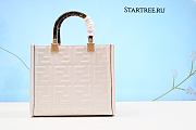 FENDI Sunshine Small Bag In White-25cm(Real Shot) - 1