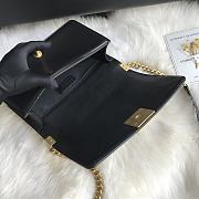 Chanel Chevron Medium Boy Bag Black Calfskin Gold Hardware - 5