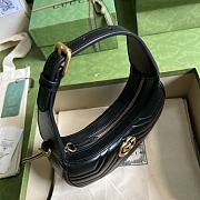 Gucci GG Marmont Half-moon Mini Shoulder Bag Black - 2