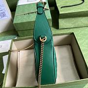 Gucci GG Marmont Half-moon Mini Shoulder Bag Green - 5