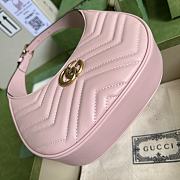 Gucci GG Marmont Half-moon Mini Shoulder Bag Pink - 5