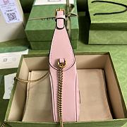 Gucci GG Marmont Half-moon Mini Shoulder Bag Pink - 4
