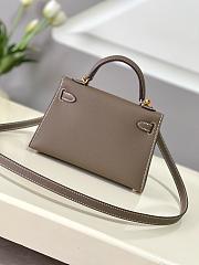 Hermes KELLY 19 IN Grey - 4