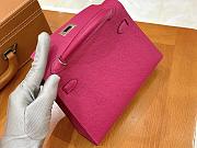 Hermes KELLY 19 IN Rose Red - 3