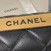 CHANEL FLAP BAG WITH TOP HANDLE Lambskin & Gold-Tone Metal - 2