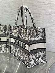 DIOR - Medium Dior Book Tote White And White-36*27.5*16.5 - 3