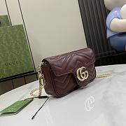 GG  GUCCI MARMONT SERIES SUPER MINI HANDBAG - 5