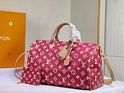 Louis Vuitton Keepall Bandoulière 40 Red - 4