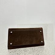 The Row Soft Margaux 12 In Suede Mocha -32*13*25CM - 3