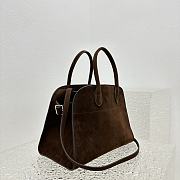 The Row Soft Margaux 12 In Suede Mocha -32*13*25CM - 4