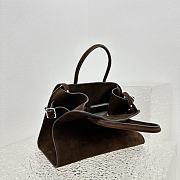 The Row Soft Margaux 12 In Suede Mocha -32*13*25CM - 5