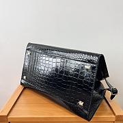 The Row Soft Margaux 15 Bag in Crocodile Black - 38.5*16*30cm - 3