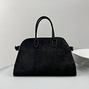The Row Soft Margaux 15 Bag in Suede Black - 38.5*16*30cm - 1