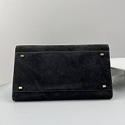 The Row Soft Margaux 15 Bag in Suede Black - 38.5*16*30cm - 4