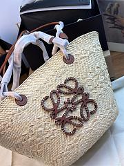 Loewe Large Anagram Basket Bag in Brown-46*15*24cm - 4