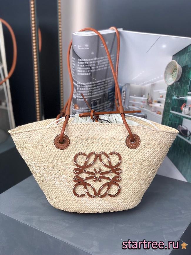 Loewe Small Anagram Basket Bag in Brown-34*16.5*13cm - 1