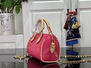 Louis Vuitton Nano Speedy Rose Pink-size 16x10x7.5cm - 2