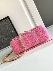 CHANEL TWEED Flap Bag Pink-18*13*7cm - 4