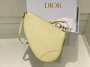 Dior Saddle Rodeo Pouch Yellow Goatskin - 20 x 15 x 4 cm - 4