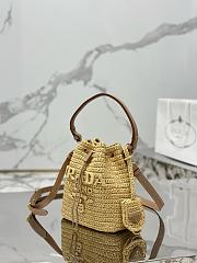 Prada Raffia Mini Bucket Bag-20*17*12CM - 3