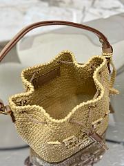 Prada Raffia Mini Bucket Bag-20*17*12CM - 4