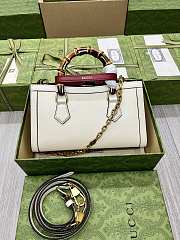 GUCCI DIANA SMALL SHOULDER BAG WHITE-25x 16 x 9cm - 5