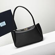 Prada Medium Leather Bag In Black - 5