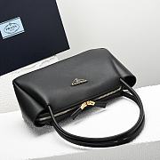 Prada Medium Leather Bag In Black - 2