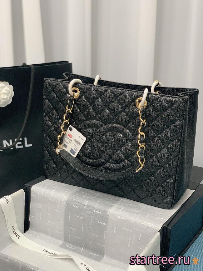 Chanel GST Shopping Tote Bag Caviar Black-24*33*13cm - 1