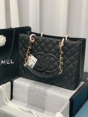 Chanel GST Shopping Tote Bag Caviar Black-24*33*13cm - 1