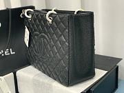 Chanel GST Shopping Tote Bag Caviar Black In Silver Hardware-24*33*13cm - 2