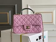 Chanel Chain Bag With Handles In Pink-22*16*6cm - 1