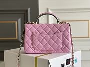 Chanel Chain Bag With Handles In Pink-22*16*6cm - 2