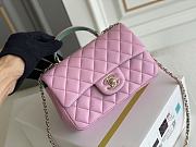 Chanel Chain Bag With Handles In Pink-22*16*6cm - 3