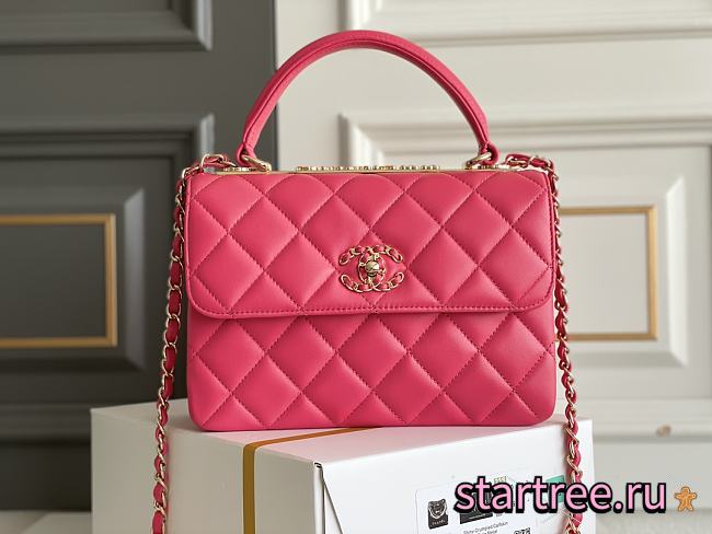 CHANEL BAG TRENDY CC In Rose Pink-25cm - 1