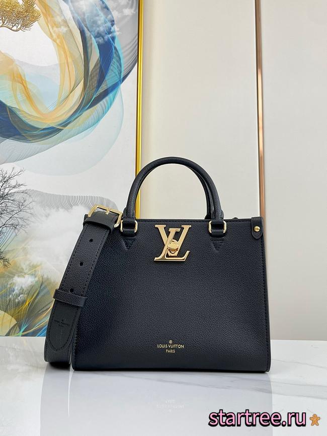 Louis Vuitton Lock & Go Handbag M23637 Black-24.5*19*10.5cm - 1