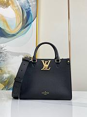 Louis Vuitton Lock & Go Handbag M23637 Black-24.5*19*10.5cm - 1