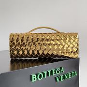 Bottega Veneta Long Clutch With Handle Gold-31x13x3cm - 2